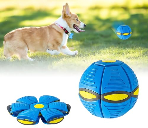 Frisbee Ball Hundespielzeug, Fliegend Untertasse Ball Hund, Haustier Spielzeug Fliegende Untertasse Ball, Pet Toy Frisbee Ball Hund, Fliegend Untertasse Ball Spielzeug, Fliegender Ball für Hunde