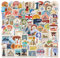 Reiseaufkleber, 100 Stück, Laptopaufkleber, Reiseaufkleber rund um die Welt, wasserfeste Vinylaufkleber für Wasserflaschen, Skateboards, Scrapbooks, Fahrräder für Teenager, Mädchen, Kinder, Erwachsene
