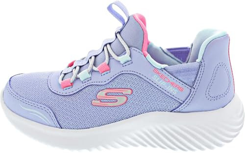 Skechers Bounder Simple Cute, Zapatillas de Deporte Niñas, Lavender, 27.5 EU