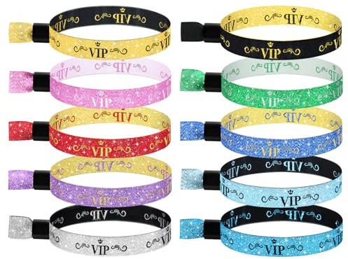 100 Stück VIP-Tuch-Armbänder, Einweg-Armbänder für Veranstaltungen