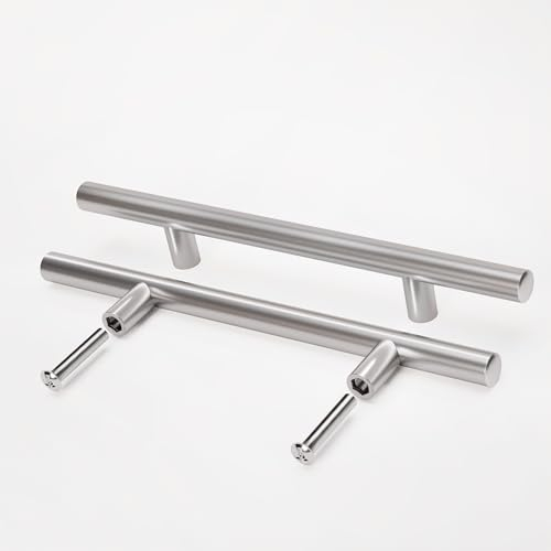 woplus Türgriff Edelstahl Möbel Griffen Kabinett Griffe Schrankgriffe Silber Stück Schrank Schublade Türgriff Stangengriff Lochabstand - 130 mm Edelstahl (1 Stück)