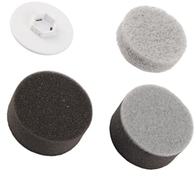 3 Pcs Electric Power Spin Scrubber Replacement Brush Heads Tile Scrubber Head Brushes for Bathroom Floor Wall and Kitchen(Sponge)