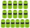 PATIKIL 1/2 Garden Hose Quick Connector Repair Extender, 16 Pcs Plastic Garden Water Hose Connectors Fittings Leakproof Design, Lime Green
