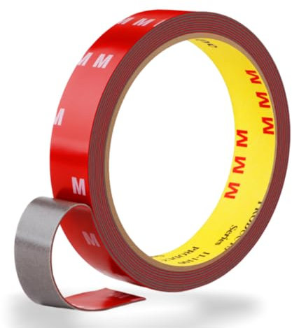 VHB 5608 Super Strong Universal doppelseitiges Klebeband, 5 cm x 3 m Super Strong Installationsband, VHB 5608 Super Strong wasserdichtes Mehrzweck-Installationsband für Wände, LED-Streifen und Autos