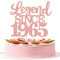 1 Stück Aufschrift Legend Since 1965 Tortenaufsatz 60 Kuchen Topper Glitter alles Gute zum 60. Geburtstag Kuchen Pick 60 Fabulous Tortendekorationen für Prost zum 60 Rosegold