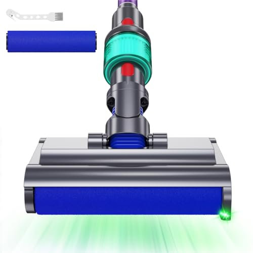 Spazzola Lavapavimento compatibile per Dyson V8 V10 V11 V15 Pulizia a Umido e Secco, con Luce Verde Pulisce e Asciuga i Pavimenti Duri, Serbatoi Acqua Sporco e Pulito Separati lavapavimenti