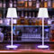 Homefire 2ER Tischlampe Kabellos LED Tischleuchte - Nachttischlampe RGB Touch Dimmbar Schreibtischlampe IP54 Bettlampe Tisch USB Nachttischleuchte Metall Aufladbar Weiß für Schreibtisch Nachttisch