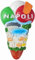 Kühlschrankmagnet, Motiv: Eiscreme, Napoli, Sizilien, Tourismus, Souvenir, Kühlschrank, 3D-Dekoration, magnetischer Aufkleber