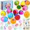 Mexgcom 12 Stück Stempel Set, Osterstempel, Oster Stempel Kinder, Spielzeug für Ostereier Jagd Spiel, Für Partygeschenke Osternspielzeug