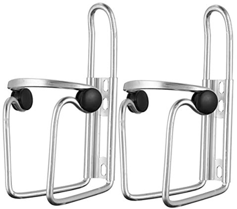 PAMINGONO 2pcs Aluminum Alloy Water Bottle Rack for Bike Outdoor Riding Cycling Drink Water Bottle Holder Bracket Screws and Wrench for Mountain and Road Bikes