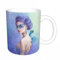 YFHJV Mug porcelaine fine Mug Tasses de 11 oz 330ml,Hiver, fantastique reine des neiges masquée avec illustration artistique,amis,frères et soeurs imprimer Tasse de café exquis CadeauEnsemble