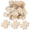 SUPVOX Unfinished Wooden Jigsaw Puzzles 100 Pieces Set for DIY Craft Creative Art Projects