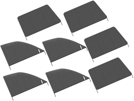 Ciieeo 4Paires Pare Automobile Moustiquaire Lot Stores pour Fenêtres De Protection UV Et Ajustement pour Modèles De Véhicules