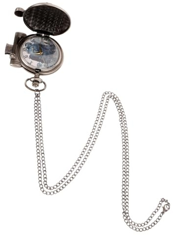 Uonlytech Retro Herren Und Damen Taschenuhr Metall Mit Zugmuster Mechanisches Uhrwerk Langlebige Legierung Kettenanhänger Vintage Schmuckaccessoire
