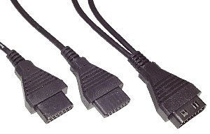 Hama 41947 Joystick-Kabel 15-pol.-Joystick-St. - zwei 15-pol.-Joystick-Kupplungen