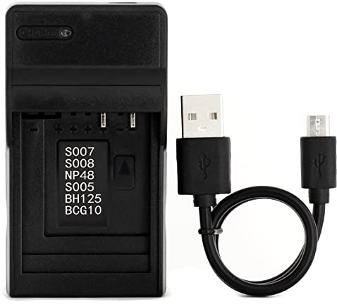 Norifon D-LI106 USB Charger for Pentax MX-1, X90 Camera and More