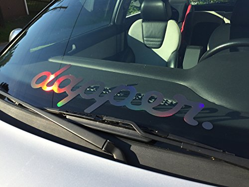 Dapper Aufkleber Hologramm Oilslick Regenbogenfarben Glitzer Aufkleber low lifestyle für Tieferlegung