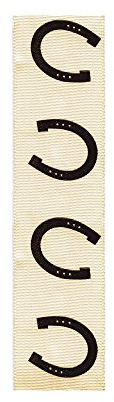 Offray 930425 Equid Hufeisen Print Draht Rand Band