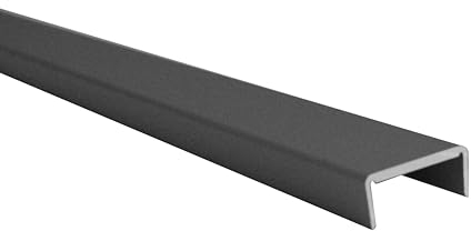 HOMEWELL - Profilé U pour habillage de chant 9x21.5x9, Brut, lg 1000mm