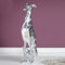 cagü Design Deko Skulptur Windhund Galgo Español Silber poliertes Aluminium 70cm Höhe Designklassiker