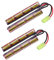 melasta Airsoft Batterie 9,6v 1600mAh NiMH Batterie avec Mini Tamiya Connecteur, 2 Pack
