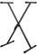 CASCHA Keyboard Stand, Piano Stand, Rack for Keyboards, Digital and Electric Pianos, height adjustable, X-Frame, Metal, Black,HH 2180