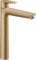 hansgrohe Talis E - Waschtischarmatur mit Zugstangen-Ablauf, Wasserhahn Bad mit Auslauf Höhe 234 mm, Mischbatterie Waschbecken wassersparend (EcoSmart), Brushed Bronze, 71716140