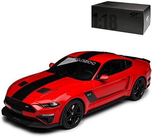 GT Spirit Ford Shelby Mustang Roush Stage GT Coupe Rot Modell ab 2015 Version ab Facelift 2017 Nr 260 1/18 Modell Auto