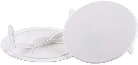 WITTKOWARE Federdeckel (Blinddeckel) für 70mm Unterputz-Dosen, Außendurchmesser 83mm, weiß, Packung mit 50 Stück