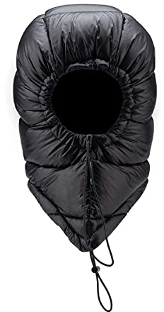 Naturehike Winter Enten Daunenhaube für Wasserfeste Winddichte Warm Daunenkappe zum Wandern Skifahren Radfahren (Schwarz)