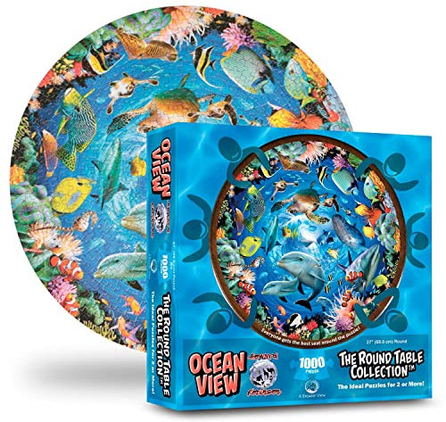 Runde Tischpuzzles - Das ideale Puzzle für Gruppen von 2 oder mehr - Ocean View (1000 Teile)