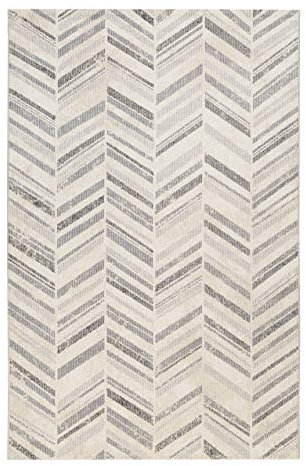 Esprit Home, In & Outdoor Kurzflor Teppich - Läufer für Terrasse, Balkon, Küche, Wohnzimmer, Cabana (120 x 170 cm, grau beige)