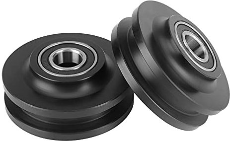 Nicoone Lot de 2 roulettes de porte coulissante pour placard - Durables - Avec poulie de fenêtre stable - Pour un usage quotidien