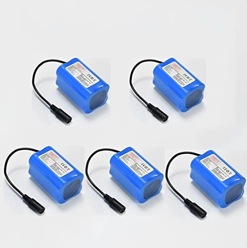 Batterie 7.4V 5200Mah 12000Mah, Batterie Bateau Amorceur Pour 2011-5 T188 T888 C18 H18 V007 Ainsi De Suite, Pour Flytec Et Tous Les Bateaux Sur La Photo.two Specification bateau amorceur batterie, YLL
