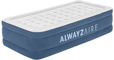 75 x 38 x 18/1.91m x 97cm x 46cm AlwayzAire Air Mattress Twin Built-in Dual Pump