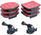 YHTSPORT Adhesive Mount Kit for GoPro, 3M Sticky Pads, Helmet & Curved Attachments, Quick Release Buckle