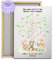 Abschiedsgeschenk Lehrerin, Erzieherin, individuelles Geschenk Kindergarten, Grundschule, personalisierbares Fingerabdruckbild, Geschenk zum Ruhestand, Abschluss, Leinwand gestalten Baum