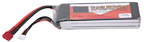 RiToEasysports RC LiPo-Akku, 3S 11, 1 V 1300 MAh 4500 MAh 5500 Wiederaufladbarer LiPo-Akku mit T-Stecker RC-Zubehör (11, 1 V 3500 mAh 60 C T-Stecker