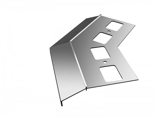 Renoplast® Aluminium Ecke 135° für Traufprofil K100 Grau | Fertigstellung von Terrassen und Balkonen | Fliesenböden auf Klebemörtel | Wasser ablaufsysteme Winkelprofil | Korrosionsschutz Balkonprofile