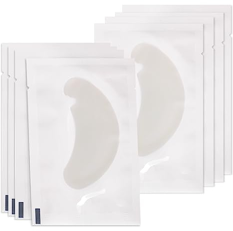 Lunamoon Augenpads für Wimpernverlängerung Wimpern Pads U-Pads für Wimpernverlängerung Pad Eyelash Pad Wimpern Färben Pad Wimpernlifting Pad Eye Gel Patch for Eyelash Extensions 50Paar (U-White)