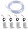 ALAMSCN 4PCS Mini Water Pump DC 3V -5V Submersible Pump + 3M Clear Tubing Flexible PVC Tubing for Aquariums Fish Tank Fountain Hydroponics