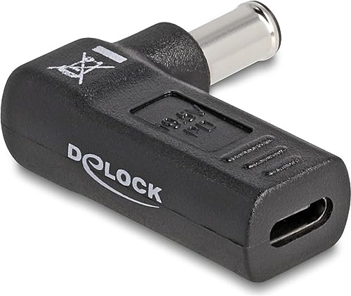 DELOCK Adapter für Laptop Ladekabel USB Type-Câ¢ Buchse auf Sony 6,0 x 4,3 mm Stecker 90° Winkel Marke