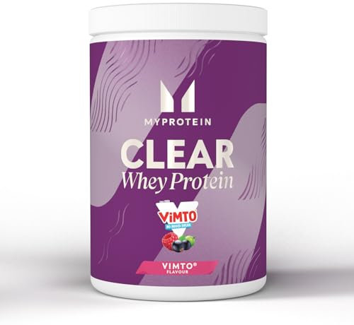Myprotein Clear Whey Isolate Protein Powder - Vimto - 500g - 20 Servings - Cool and Refreshing Whey Protein Shake Alternative - 20g Protein and 4g BCAA per Serving