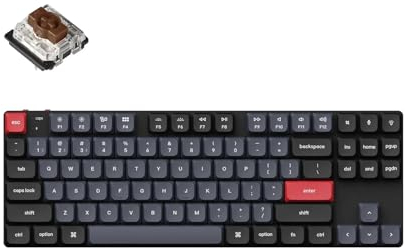 Keychron K1 Pro QMK/VIA Personalisierte ultradünne kabellose mechanische Tastatur Hot-Swap Gateron brauner hintergrundbeleuchteter RGB-Schalter