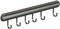 Global-Daily Barra de cocina con ganchos, estante para utensilios con ganchos deslizantes, montaje en pared, soporte para utensilios para sartenes, cucharas y palas, autoadhesivo (30 cm)