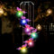 Schmetterling Solar Windspiel für Draußen, LED Farbwechsel Windspiel, Solarbetriebene Gartenlampe, Solarleuchten, Muttertagsgeschenke, Hängeleuchte Deko für Balkon/Hochzeit/Garten Party