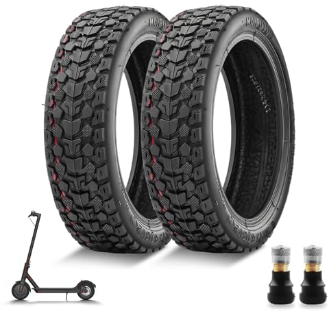 Amitor E Scooter Reifen 8 1/2 x 2 Tubeless mit Ventil für Xiaomi 1S Pro 2 M365 Pro Elektro Scooter, 50/75-6.1 Reifen Tubeless mit Verschleißfest und Rutschsicher, E Roller Vakuum Reifen 8,5 Zoll