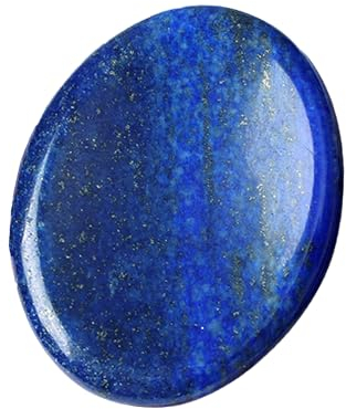 QINJIEJIE Lapislazuli Kristalle Handschmeichler SorgenSteinee Daumen EdelSteine Oval Kristall HeilSteinee Palm Steine Stress Relief Reiki Heilung Meditation