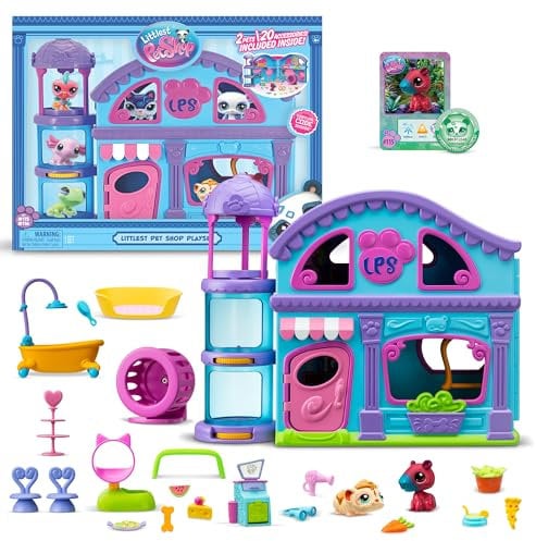 Littlest Pet Shop - Das Große Haus der Pet Shop - Spielset mit 2 Pet Shop Figuren und über 20 Accessoires - Sammelbare Tier-Mini-Figuren - Spielzeug für Kinder ab 4 Jahren - BF00575