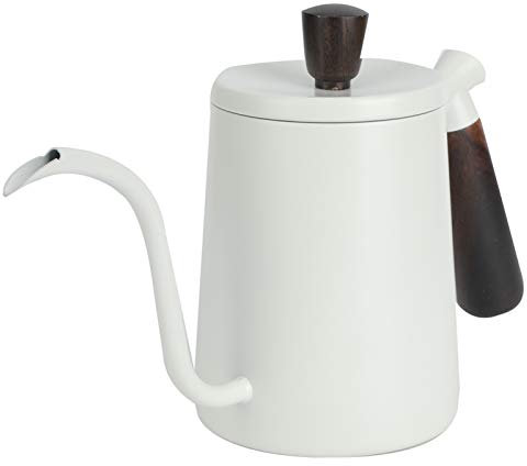 Yctze 700 Ml Tragbare Kaffeekanne aus Edelstahl mit Schwanenhalsauslauf, Kaffeekessel Zum Übergießen, D Kaffeekanne für den Heimgebrauch mit Rose D H – Kaffeezubehör und